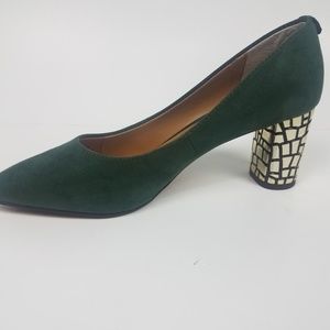 J.Renee Hunter Green Heel Sz 7 W